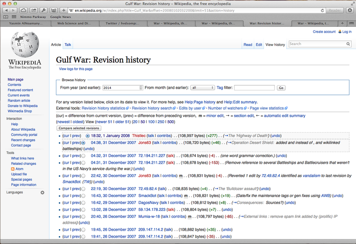 Potential MediaWiki Web Time Travel for Wayback Machine Visitors